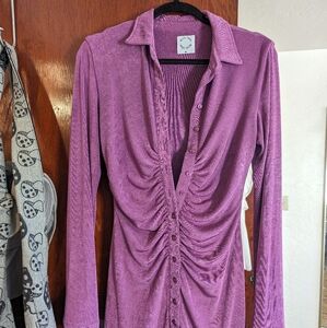 With jéan purple dress